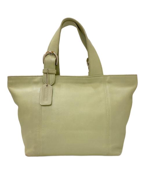 OLD COACH（オールドコーチ）OLD COACH (オールドコーチ) レザートートバッグ グリーンの古着・服飾アイテム