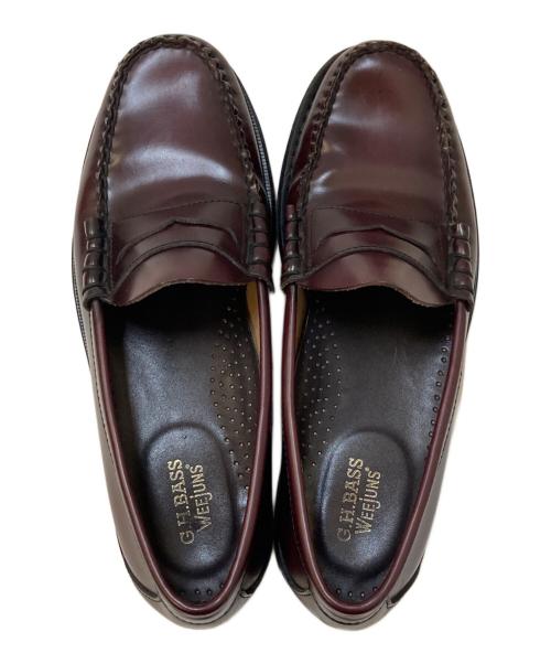 G.H.BASS（ジーエイチバス）G.H.BASS (ジーエイチバス) 11010H LARSON コインローファー ワインレッド サイズ:42の古着・服飾アイテム