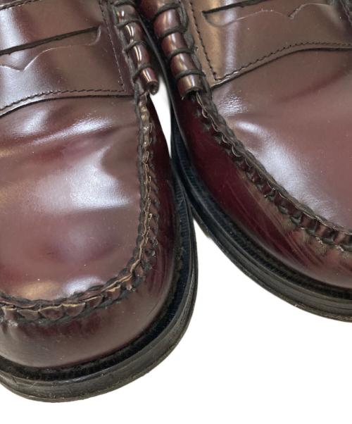 G.H.BASS（ジーエイチバス）G.H.BASS (ジーエイチバス) 11010H LARSON コインローファー ワインレッド サイズ:42の古着・服飾アイテム