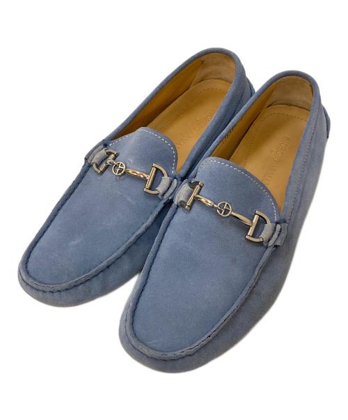 GIORGIO ARMANI（ジョルジョアルマーニ）GIORGIO ARMANI (ジョルジョアルマーニ) ビット ドライビングローファー ブルー サイズ:9の古着・服飾アイテム