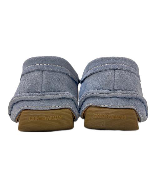 GIORGIO ARMANI（ジョルジョアルマーニ）GIORGIO ARMANI (ジョルジョアルマーニ) ビット ドライビングローファー ブルー サイズ:9の古着・服飾アイテム