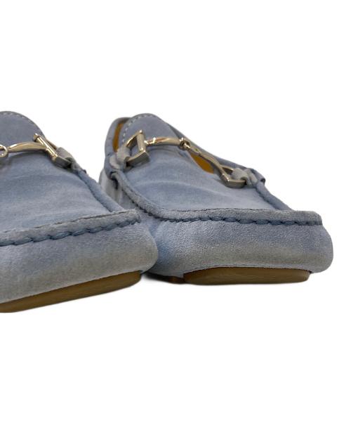 GIORGIO ARMANI（ジョルジョアルマーニ）GIORGIO ARMANI (ジョルジョアルマーニ) ビット ドライビングローファー ブルー サイズ:9の古着・服飾アイテム