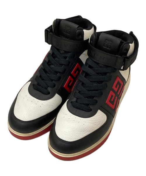 GIVENCHY（ジバンシィ）GIVENCHY (ジバンシィ) G4 HIGH-TOP SNEAKER ブラック×ホワイト サイズ:42の古着・服飾アイテム