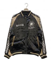 P.N UNDERGROUND×転生したらスライムだった件（-×テンセイシタラスライムダッタケン）の古着「リムル・テンペスト刺繍リバーシブル スカジャン」｜ブラック×ゴールド