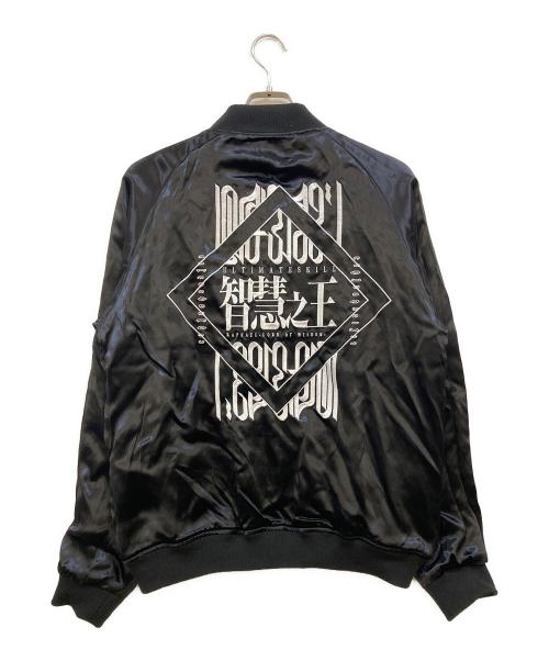 P.N UNDERGROUND（-）P.N UNDERGROUND (-) 転生したらスライムだった件 (テンセイシタラスライムダッタケン) リムル・テンペスト刺繍リバーシブル スカジャン ブラック×ゴールド サイズ:44の古着・服飾アイテム