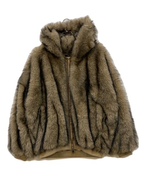 MICO TOKYO（ミコ トウキョウ）MICO TOKYO (ミコ トウキョウ) ファージャケット ベージュ サイズ:Fの古着・服飾アイテム