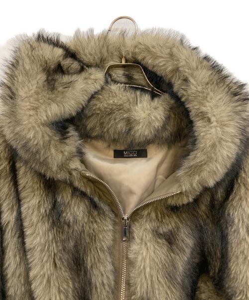 MICO TOKYO（ミコ トウキョウ）MICO TOKYO (ミコ トウキョウ) ファージャケット ベージュ サイズ:Fの古着・服飾アイテム