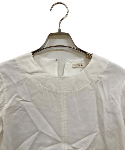 CELINE（セリーヌ）CELINE (セリーヌ) チュニックブラウス ホワイト サイズ:36の古着・服飾アイテム
