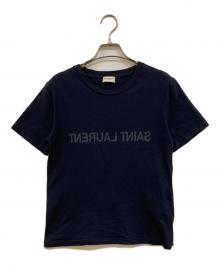 Saint Laurent Paris（サンローランパリ）の古着「プリントTシャツ」｜ネイビー