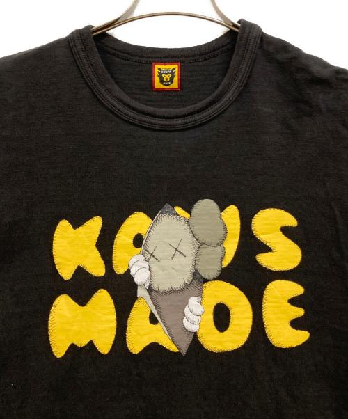 HUMAN MADE（ヒューマンメイド）HUMAN MADE (ヒューマンメイド) KAWS (カウズ) プリントTシャツ ブラック サイズ:Lの古着・服飾アイテム