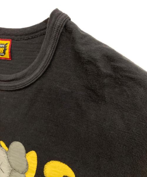 HUMAN MADE（ヒューマンメイド）HUMAN MADE (ヒューマンメイド) KAWS (カウズ) プリントTシャツ ブラック サイズ:Lの古着・服飾アイテム