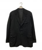 Yohji Yamamoto pour hommeヨウジヤマモト プールオム）の古着「左二重ラペル3BJK ジャケット」｜ブラック