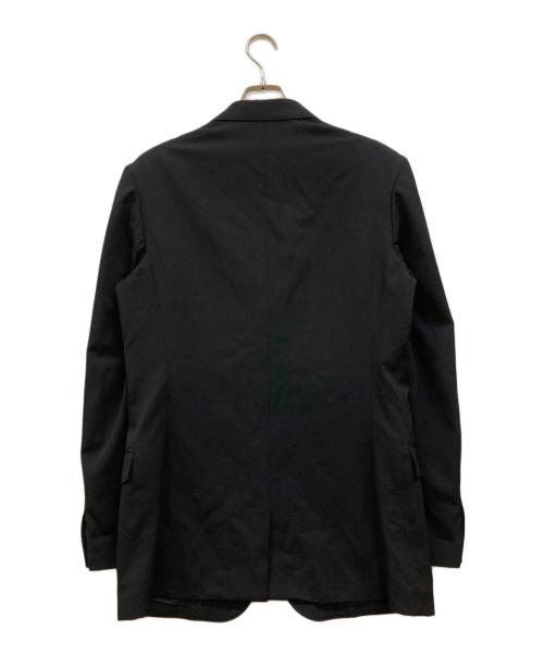 Yohji Yamamoto pour homme（ヨウジヤマモト プールオム）Yohji Yamamoto pour homme (ヨウジヤマモト プールオム) 左二重ラペル3BJK ジャケット ブラック サイズ:3の古着・服飾アイテム