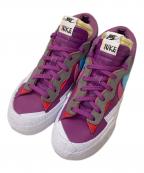 NIKE×sacai×KAWSナイキ×サカイ×カウズ）の古着「BLAZER LOW」｜パープル×ホワイト