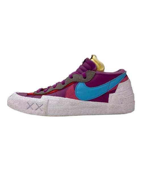 NIKE（ナイキ）NIKE (ナイキ) sacai (サカイ) KAWS (カウズ) BLAZER LOW パープル×ホワイト サイズ:27㎝の古着・服飾アイテム