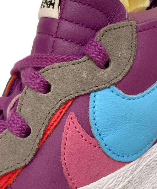 NIKE（ナイキ）NIKE (ナイキ) sacai (サカイ) KAWS (カウズ) BLAZER LOW パープル×ホワイト サイズ:27㎝の古着・服飾アイテム