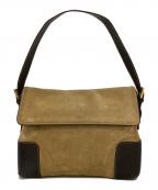 LOEWEロエベ）の古着「アナグラム スウェード切替 ワンショルダーバッグ」｜ブラウン