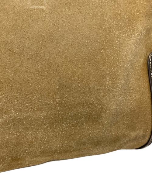 LOEWE（ロエベ）LOEWE (ロエベ) アナグラム スウェード切替 ワンショルダーバッグ ブラウンの古着・服飾アイテム