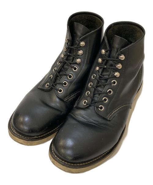 RED WING（レッドウィング）RED WING (レッドウィング) クラシックラウンド/ワークブーツ ブラック サイズ:US8の古着・服飾アイテム