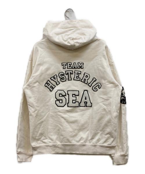 WIND AND SEA（ウィンダンシー）WIND AND SEA (ウィンダンシー) Hysteric Glamour (ヒステリックグラマー) WDS 3rd HOODIE ホワイト サイズ:XLの古着・服飾アイテム