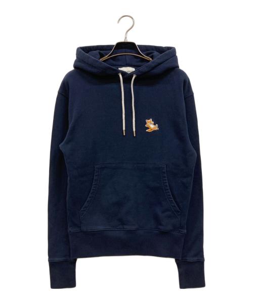 maison kitsune（メゾンキツネ）MAISON KITSUNE (メゾンキツネ) プルオーバーパーカー ネイビー サイズ:XXSの古着・服飾アイテム