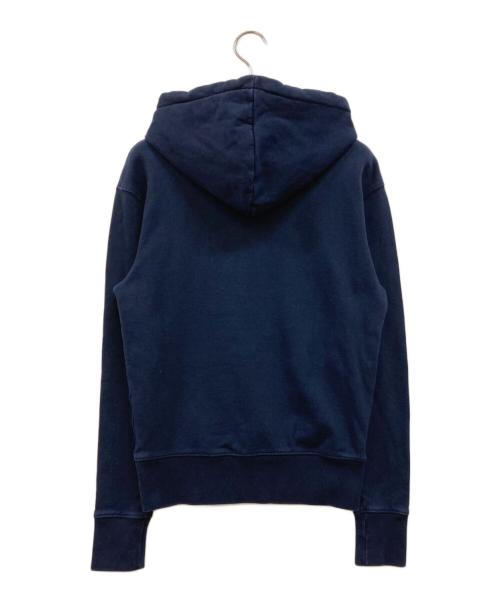 maison kitsune（メゾンキツネ）MAISON KITSUNE (メゾンキツネ) プルオーバーパーカー ネイビー サイズ:XXSの古着・服飾アイテム