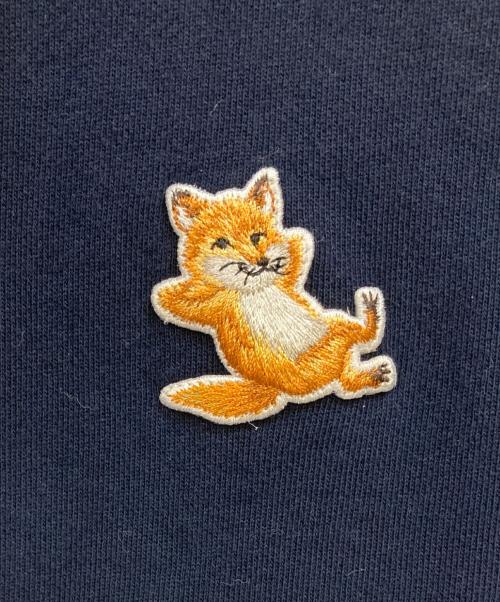 maison kitsune（メゾンキツネ）MAISON KITSUNE (メゾンキツネ) プルオーバーパーカー ネイビー サイズ:XXSの古着・服飾アイテム