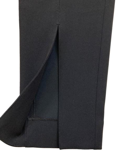 LE PHIL（ル フィル）LE PHIL (ル フィル) 2WAYツイルフロントスリットパンツ ブラックの古着・服飾アイテム