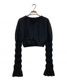 FETICO（フェティコ）の古着「ニットカーディガン」｜ブラック