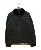 BURBERRYバーバリー）の古着「裏地ノバチェック キルティングジャケット」｜ブラック