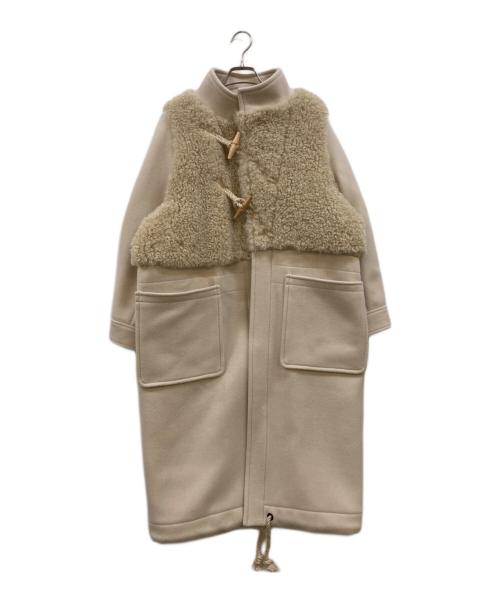 HYKE（ハイク）HYKE (ハイク) DOUBLE FACE FAUX SHEARLING DUFFEL COAT アイボリー サイズ:下記参照の古着・服飾アイテム