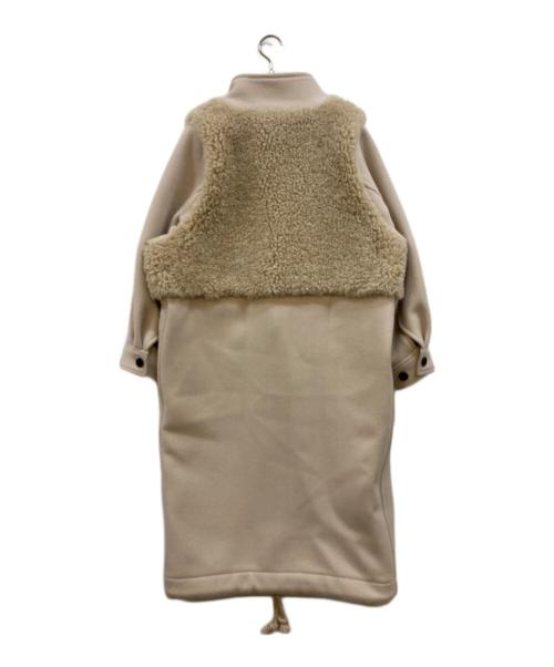 HYKE（ハイク）HYKE (ハイク) DOUBLE FACE FAUX SHEARLING DUFFEL COAT アイボリー サイズ:下記参照の古着・服飾アイテム