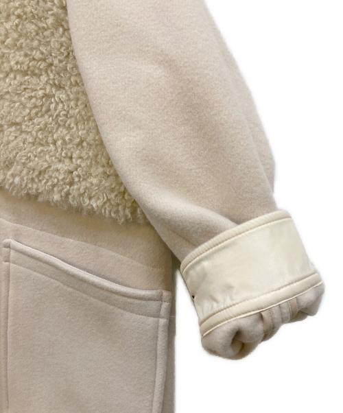 HYKE（ハイク）HYKE (ハイク) DOUBLE FACE FAUX SHEARLING DUFFEL COAT アイボリー サイズ:下記参照の古着・服飾アイテム