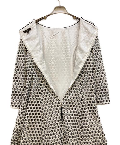 TOCCA（トッカ）TOCCA (トッカ) FLOWER FLUFFY ドレス ホワイト×ブラックの古着・服飾アイテム