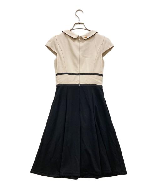 TOCCA（トッカ）TOCCA (トッカ) ルミナス バイカラーワンピース ブラック×ベージュ サイズ:00の古着・服飾アイテム
