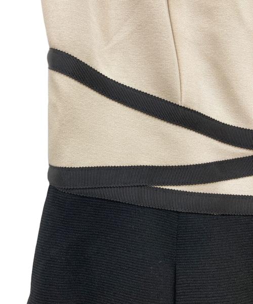 TOCCA（トッカ）TOCCA (トッカ) ルミナス バイカラーワンピース ブラック×ベージュ サイズ:00の古着・服飾アイテム