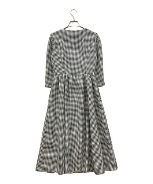 TOCCA（トッカ）TOCCA (トッカ) 格子柄ワンピース グリーン×ホワイト サイズ:00の古着・服飾アイテム