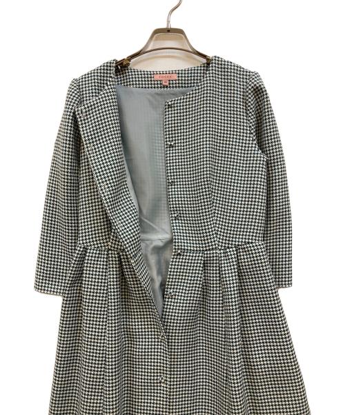 TOCCA（トッカ）TOCCA (トッカ) 格子柄ワンピース グリーン×ホワイト サイズ:00の古着・服飾アイテム