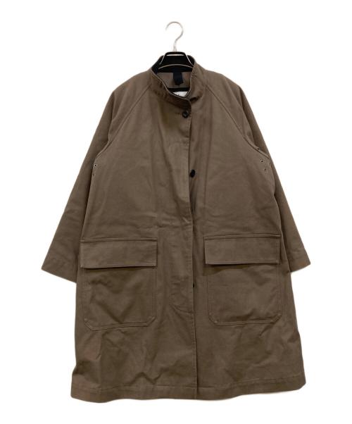 MHL（エムエイチエル）MHL (エムエイチエル) PROOFED COTTON CANVAS COAT ブラウン サイズ:1の古着・服飾アイテム