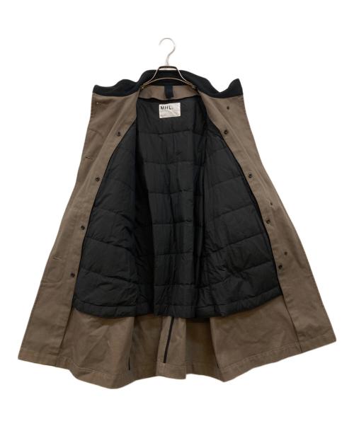 MHL（エムエイチエル）MHL (エムエイチエル) PROOFED COTTON CANVAS COAT ブラウン サイズ:1の古着・服飾アイテム