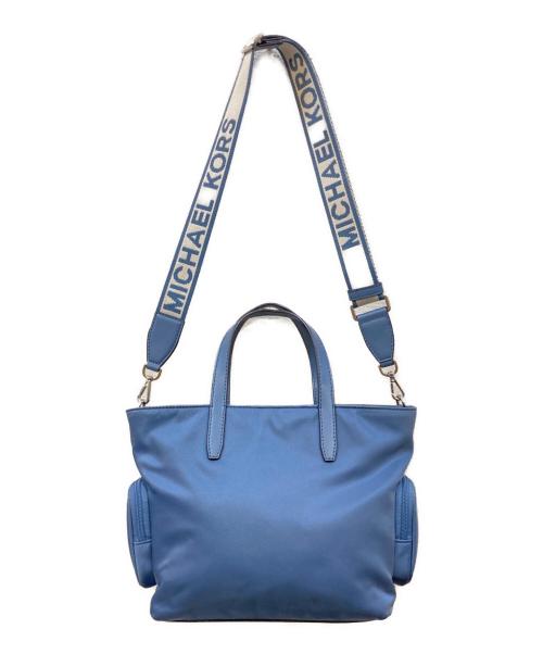 MICHAEL KORS（マイケル・コース）MICHAEL KORS (マイケル・コース) Khai Nylon Cargo Tote Bag ブルーの古着・服飾アイテム