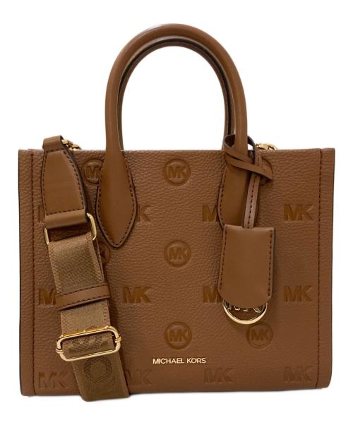 MICHAEL KORS（マイケル・コース）MICHAEL KORS (マイケル・コース) 2WAYショルダーバッグ ブラウンの古着・服飾アイテム