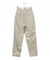6(ROKU) BEAUTY&YOUTH (ロク ビューティーアンドユース) LEATHER TUCK PANTS ホワイト サイズ:34：7000円