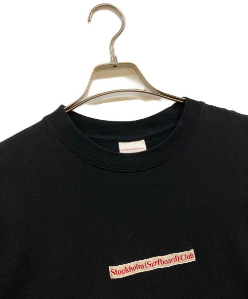 Stockholm(Surfboard) Club（ストックホルム サーフボード クラブ）stockholm(surfboard) club (ストックホルム サーフボード クラブ) s/sTシャツ ブラック サイズ:XLの古着・服飾アイテム