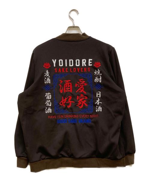 YOIDORE（ヨイドレ）YOIDORE (ヨイドレ) リバーシブルスカジャン ブラウン サイズ:大ジョッキの古着・服飾アイテム