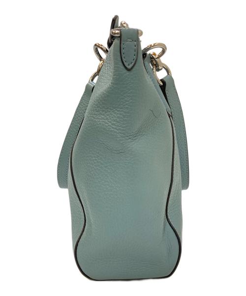 COACH（コーチ）COACH (コーチ) 2WAYレザーショルダーバッグ ブルーの古着・服飾アイテム