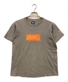 stussy（ステューシー）の古着「90's グラフィック ボックスロゴ プリントTシャツ」｜グレー