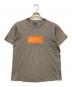 stussy（ステューシー）の古着「90's グラフィック ボックスロゴ プリントTシャツ」｜グレー