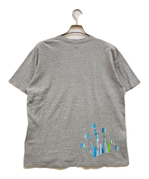 stussy（ステューシー）stussy (ステューシー) グラフィックロゴ クラウンプリントTシャツ グレー サイズ:Lの古着・服飾アイテム