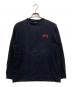 stussy（ステューシー）の古着「90's キッズフォト バックプリント L/S カットソー」｜ブラック